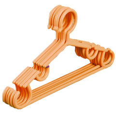 Kuber Industries Exclusive Plastic 5 Pieces Baby Hanger Set for Wardrobe (Peach) -CTLTC39150