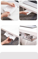 Kuber Industries Bottom Layer Small Drawer Storage Box|Plastic Cabinet Box For Storage|White
