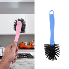 Heart Home Cleaning Brush | Toilet Cleaner Brush | Plastic Pan Brush | Brush for Cleaning Washroom | Bathroom Brush | Toilet Brush | Pack of 3 | Assorted