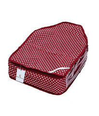 Kuber Industries 2 Piece Cotton Saree Cover and 2 Piece Blouse Cover, Maroon