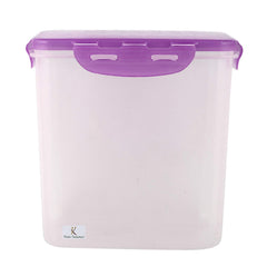 Kuber Industries klick N Seal 102 Airtight Food Storage Container Kitchen Container for Storage Plastic Storage Box for Kitchen Airtight Container Storage Jar (600ml)-Pack of 2 (Purple)-KUBMART15726