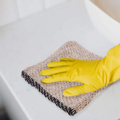 Kuber Industries Floor Cleaning Pocha | Plain Duster Cloth | Cotton Reusable Sweeping Cloth For Home | Kitchen | Large | 28x28 Inch | Pack of 3 | White