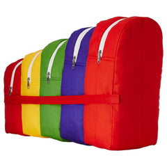 Kuber Industries Hanging 5-Tier Cotton Slippers, Shoes, Sandels Cover/Organizer for Men, Women, Kids (Multicolour)