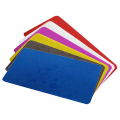Kuber Industries Lining Design PVC 6 Piece Refrigerator Drawer Mat Set - Multicolour (CLOUDTAIL15)