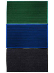 Kuber Industries Microfiber Anti Slip 3 Pieces Door Mat 14"x31"(Blue & Grey & Green) CTKTC33839