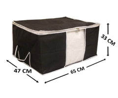 Heart Home Non Woven Underbed Storage Bag, Extra Large, Black CTHH011871