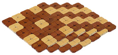 Kuber Industries 4 Pieces Bamboo Tea Coaster Set (Wooden)-CTKTC14528