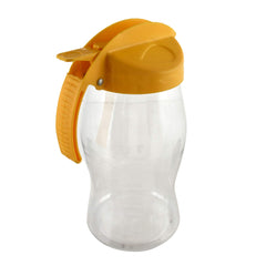 Kuber Industries Plastic Leakproof Oil Bottle Olive Oil Dispenser for Kitchen Storage Container, 1100 Ml (Yellow)-KUBMART11133