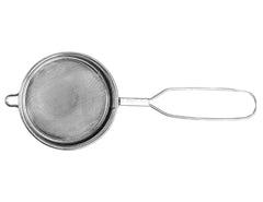 Heart Home Double Mesh Stainless Steel Strainer for Cocktails, Tea Herbs, Coffee & Drinks (Silver)
