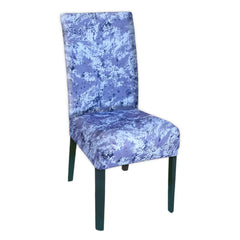 Heart Home Camouflage Printed Elastic Stretchable Polyster Chair Cover for Home, Office, Hotels, Wedding Banquet (Blue)-50HH0959