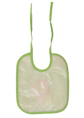 Kuber Industries Unisex Baby Cotton Super Bib, Baby Bib, Washable, Stain And Odor Resistant-Pack of 4 (Green)-HS43KUBMART25518