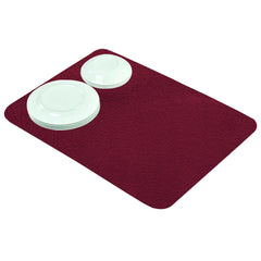 Heart Home Dish Drying Mat | Microfiber Kitchen water Absorbent Mat | Reversible Drying Mat for Kitchen Utensils | Kitchen Utensils Mat | 38x50 cm | Pack of 2 | Multi