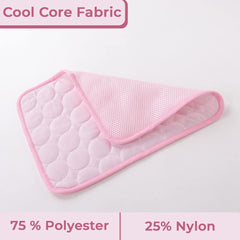 Kuber Industries Rectangular Dog & Cat Bed|Premium Cool Ice Silk with Polyester with Bottom Mesh|Multi-Utility Self-Cooling Pad for Dog & Cat|Light-Weight & Durable Dog Bed|ZQCJ001P-S|Pink