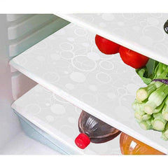 Kuber Industries Circle Design Combo of PVC 3 Pieces Fridge Mats, 1 Piece Handle Cover and 1 Piece Fridge Top Cover (Grey) - CTKTC22398, (Model: CTKTC022398)