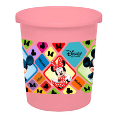 Kuber Industries Disney Mickey Minnie Print Plastic 3 Pieces Garbage Waste Dustbin/Recycling Bin for Home, Office, Factory, 5 Liters (Pink) -HS_35_KUBMARTS17759