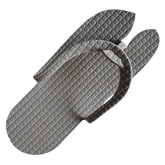Heart Home Rubber Bathroom Slipper for Men & Women 3 Pair (Grey) 54HH4202.