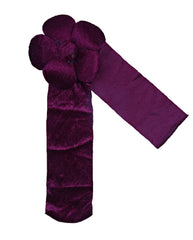 Kuber Industries Velvet 6 Pieces Curtain Tie Back Tassel Set (Pink) -CTKTC12908 (CTKTC012908)