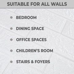 Kuber Industries Foam Brick Pattern 3D Wallpaper for Walls | Soft PE Foam| Easy to Peel, Stick & Remove DIY Wallpaper | Suitable on All Walls | Pack of 2 Sheets, 70 cm X 77 cm