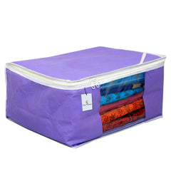 Kuber Industries 3 Piece Non Woven Saree Cover Set (Woven01)