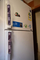 Heart Home 3D Checkered Design PVC 2 Pieces Fridge/Refrigerator Handle Cover (Brown) - CTHH6546,Standard