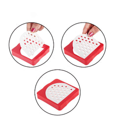 Kuber Industries 12 in 1 Multipurpose Fruit & Vegetable Cutter - Chopper, Dicer, Grater, Slicer, All in One (Red)-KUBMART1332