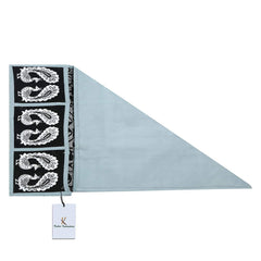 Kuber Industries Black & Grey Cotton Fridge Top Cover (Peacock Design) (FC05), Multi, Standard (FRIDGEKIFC05)