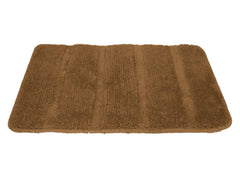 Heart Home Strips Design Cotton Door Mat for Porch/Kitchen/Bathroom/Laundry Room, 24"x16" Pack of 2 (Light Brown) 52HH3963