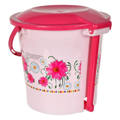 Kuber Industries Pedal Dustbin|Plastic Pedal Dustbin|Kitchen Paper Bin|Dustbin For Bedroom|Dustbin For office|5 Liter Dustbin (Pink)
