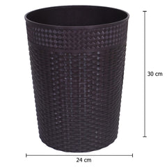 Kuber Industries Dustbin|Plastic Dustbin|Dustbins for Kitchen|Dustbin For Bedroom,Hall|Dustbin For office|10 Litre Dustbin (Brown)