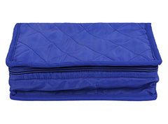 Kuber Industries Multiuses Polyester Jewellery Organizer With 4 Pouches (Blue)