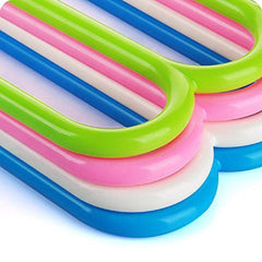 Kuber Industries 12 Piece Plastic Multi-Purpose Hangers for Wardrobe (CTKTC01627)