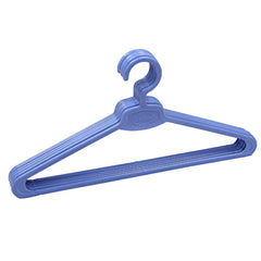 Kuber Industries Designer Hanger Plastic 12 Pieces Hanger Set for Wardrobe (Purple), CTKTC6699