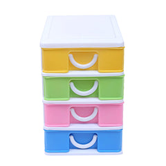 Kuber Industries 4 Layer Storage Drawer, Multicolour, Standard, 5.51 x 7.08 x 7.87 inches