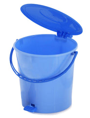 Heart Home Ultra Plastic Garbage Waste Dustbin for Home, Office with Handle, 5 Liters (Blue)- HEART7133