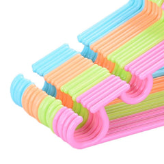 Kuber Industries Exclusive Kids Cloth Hanger|Baby Clothes Hanger Set for Wardrobe|Plastic Hanger|Pack of 5 (Green)