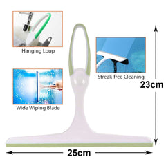 Kuber Industries Kitchen Wiper|Plastic Kitchen Slabs Wiper|Wiper for Cleaning Slabs with Anti-Slip Handle|Ideal for Windows|Glass & Car Windshield|Pack of 2 (Light Green)