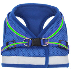 Kuber Industries Dog Chest Harness with Nylon Leash I No Pull, Soft Padded and Breathable Dog Vest I Adjustable, Reflective I Easy Control Dog Chest Belt I (XL, Blue)