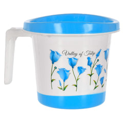 Kuber Industries Multiuses Lightweight, Unbreakable Plastic Bathroom Mug 1 Litre Pack of 2 (Blue)-46KM0170