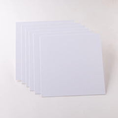 Kuber Industries Blank Cotton Canvas Boards for Painting|Canvas Sheets for Acrylic Painting|Art Panels for Oil & Watercolor Paint|"30x30" CM Pack of 6 (White)