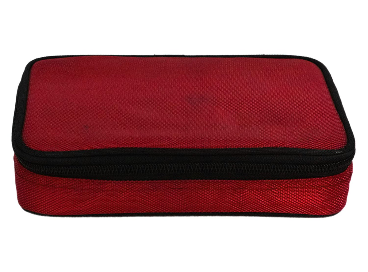 Heart Home Plastic Compact Lunch Box with 2 Containers & Cover (Blue)-50HH01219