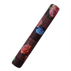 Heart Home Shelf Mat|Waterproof Flower Print PVC Anti-Slip Sheets|Durable Kitchen Cabinet Drawer Shelf Liner,5 Meter,(Maroon)