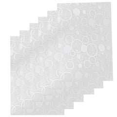 Kuber Industries Circle Design 3 Piece PVC Refrigerator Drawer Mat Set - 19"x13", White (CTKTC03374), Standard