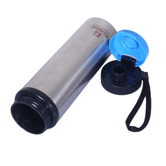 Heart Home Stainless Steel Water Bottle |Refrigerator Bottle For School Kids With Sipper Cap & Handle 750 ML Pack of 2 (Silver)