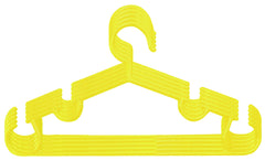 Kuber Industries Exclusive Plastic 5 Pieces Baby Hanger Set for Wardrobe (Yellow) -CTLTC39141