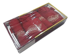 Kuber Industries Cotton Marriage Bathrobe Set (Maroon, Standard Size) -8 Piece