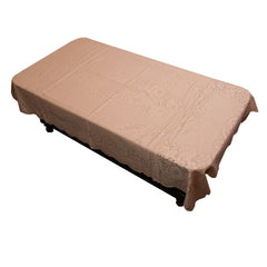Kuber Industries Cotton 4 Seater Centre Table Cover - Brown,CenterVA3556_4