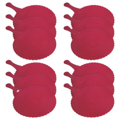 Heart Home Plastic Lightweight Handfan|Hath Pankha|Beejna for Natural Cooling Air Home Decor and Travel Useful, Pack of 12 (Pink)