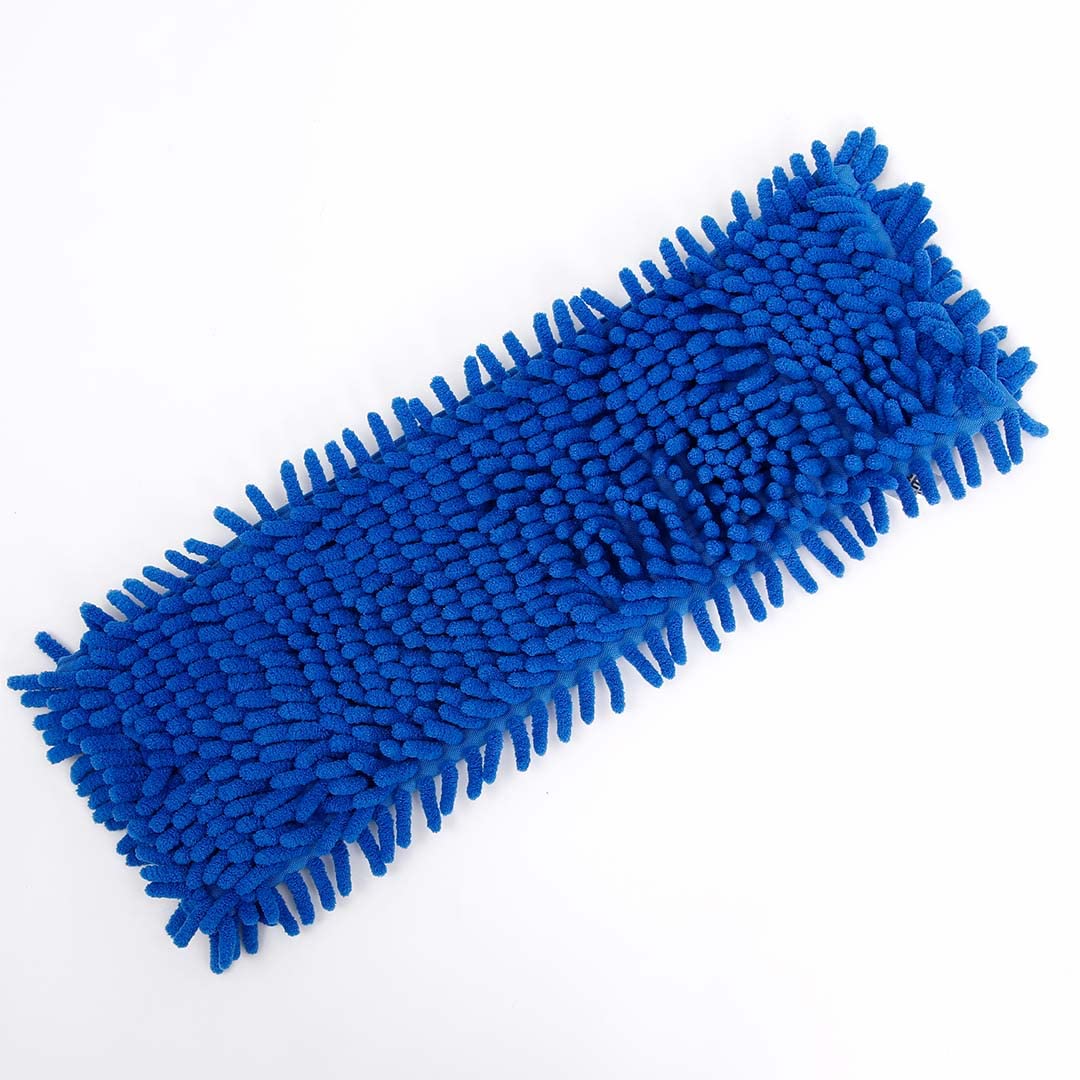 Kuber Industries Microfiber Floor Cleaner Mop Refill|Eco-Friendly & Dual Action|Dry & Wet Cleaning|Multi-Purpose Cleaning Mop For Home|Blue