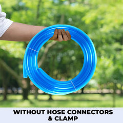 Kuber Industries Basic PVC Water Pipe 5 Meter|Multi-Utility Water Pipe for Garden, Car Cleaning & Pet Cleaning|Light Weight, & Flexible Hose Pipe for Gardening|Blue |