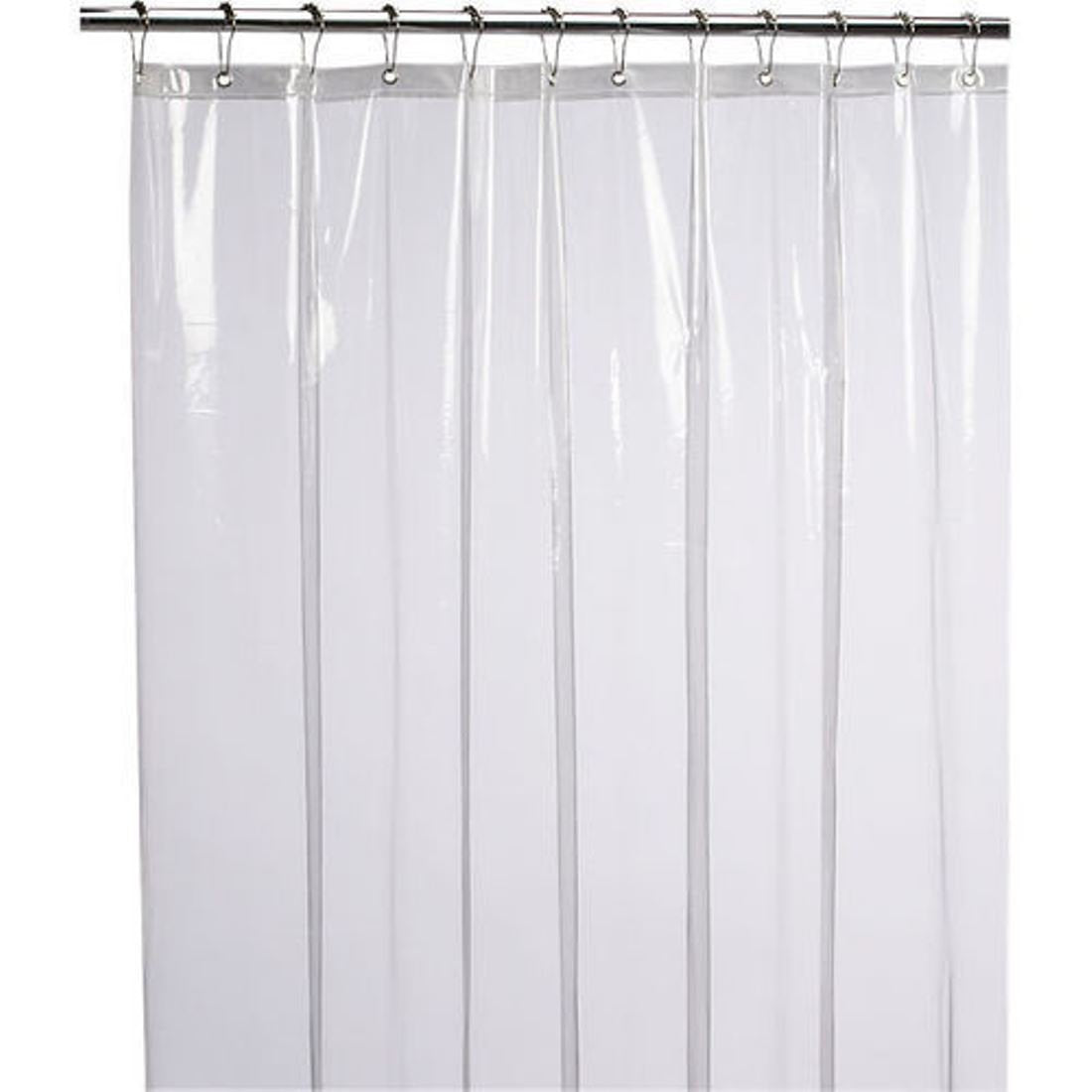 Kuber Industries PVC 0.45 mm AC Transparent Curtain (Model: CURTACCUR05, 9ft, White)